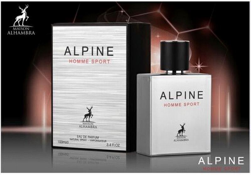 בושם יוניסקס ALPINE HOMME SPORT  100Ml Eau de Parfum U.A.E Maison ALHAMBRA א.ד.פ.