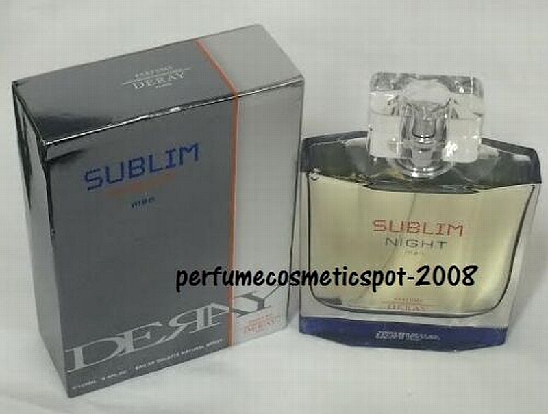 בושם לגבר NIB SUBLIM NIGHT DERAY COLOGNE FOR MEN  100 ML EAU DE TOILETTE SPRAY HTF